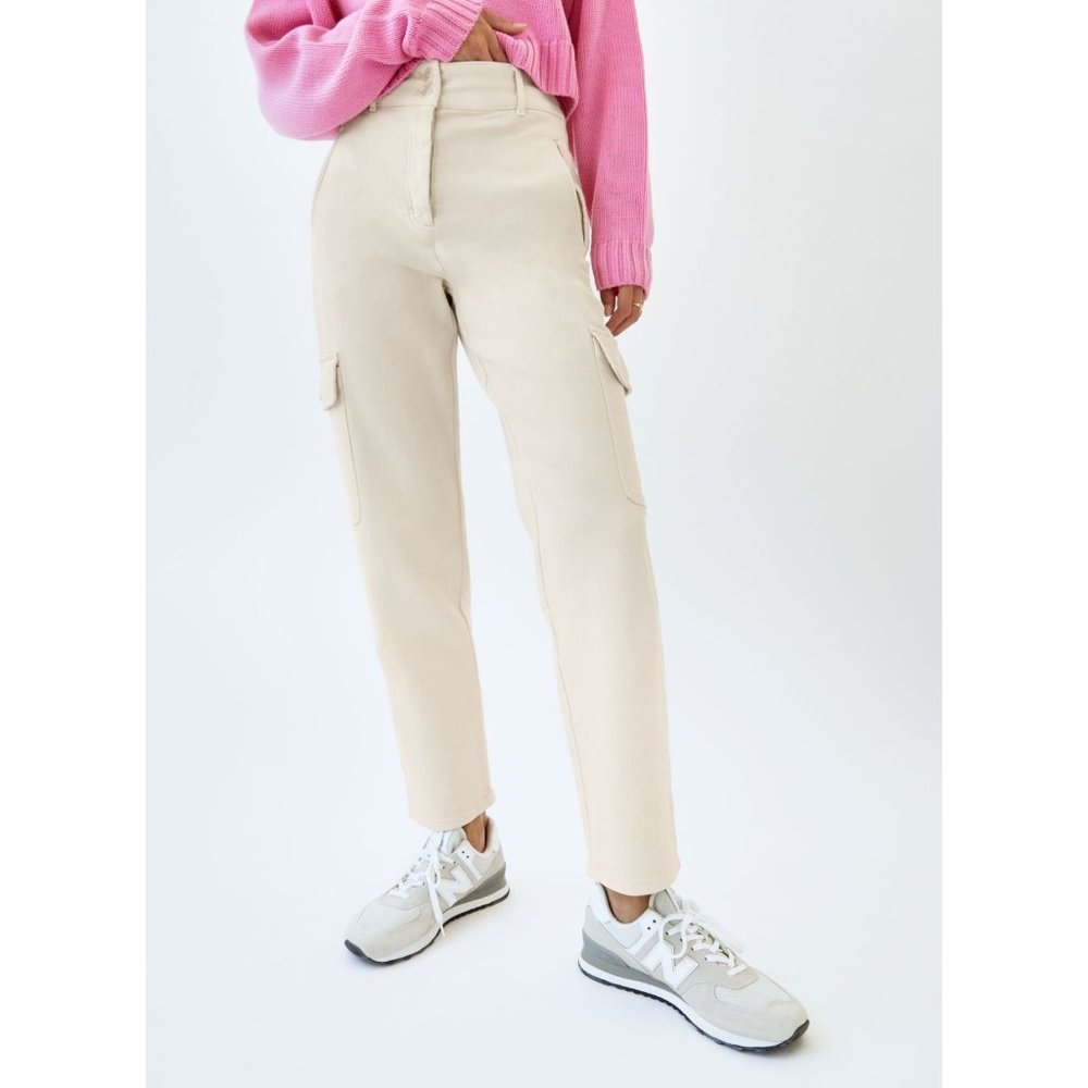 Aritzia Wilfred Free Cream Modern Cargo Pants 2